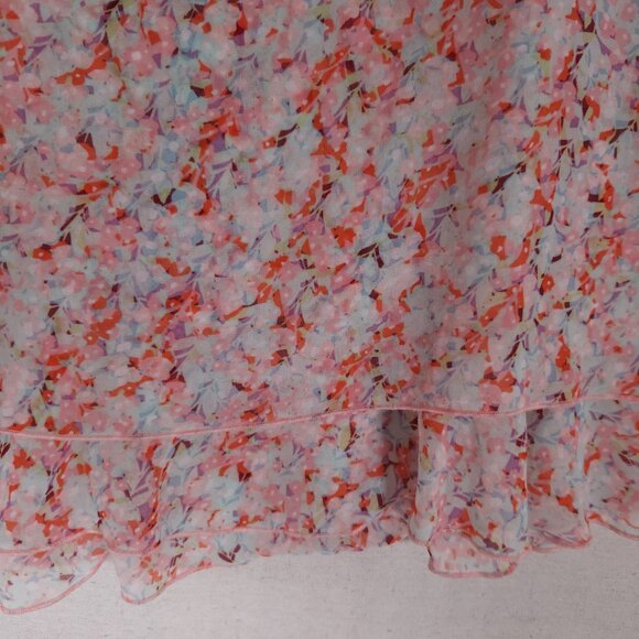 CAbi Womens Small Bella Pink Floral Layered V-Neck Tank Top Blouse 5032 Romantic - Picture 10 of 15